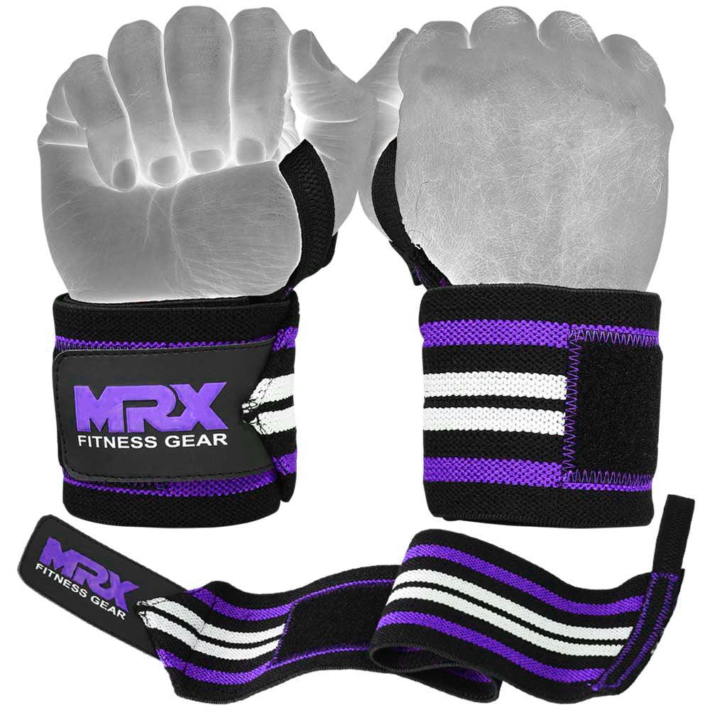 MRX Power Weightlifting Wrist Wraps Premium Quality Bodybuilding Gym Workout Straps
