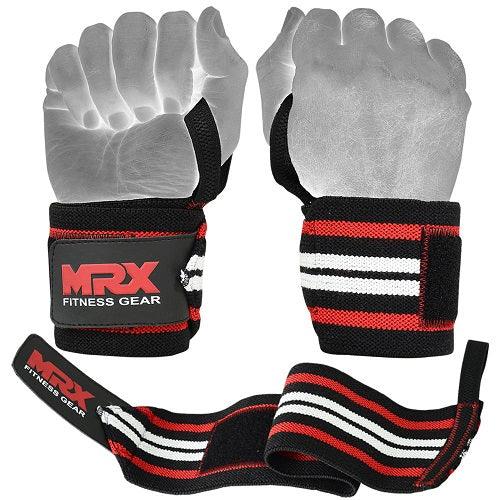 MRX Power Weightlifting Wrist Wraps Premium Quality Bodybuilding Gym Workout Straps