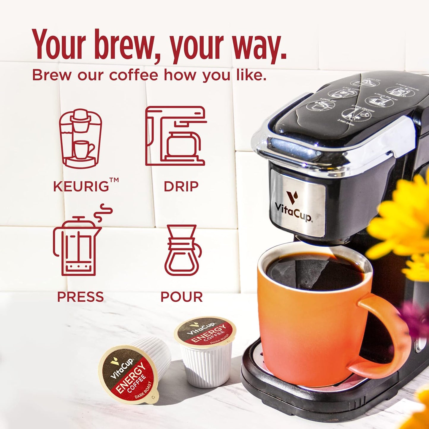 Slim Organic Coffee Pods with Diet Support  Bold Flavor